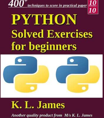 خرید و دانلود نسخه کامل کتاب Python Solved Exercises : for beginners