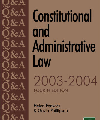 خرید و دانلود نسخه کامل کتاب Q&A Constitutional and Administrative Law, 4th Edition (Q&A Series)