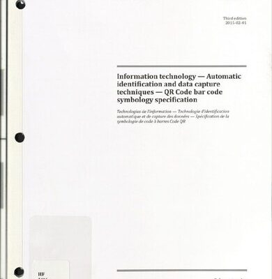 خرید و دانلود نسخه کامل کتاب QR Code bar code symbology specification – ISO/IEC 18004:2015