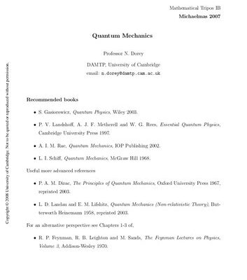 خرید و دانلود نسخه کامل کتاب Quantum Mechanics
