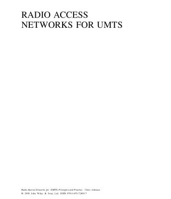 خرید و دانلود نسخه کامل کتاب Radio Access Networks for UMTS: Principles and Practice