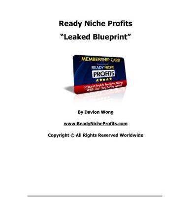 خرید و دانلود نسخه کامل کتاب Ready Niche Profits Leaked Blueprint