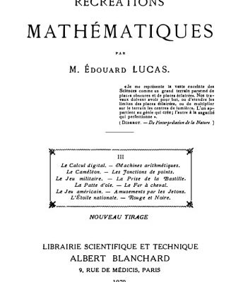 خرید و دانلود نسخه کامل کتاب Récréations mathématiques, volume 3