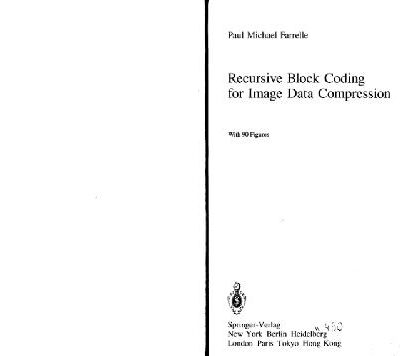 خرید و دانلود نسخه کامل کتاب Recursive block coding for image data compression
