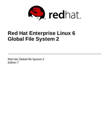 خرید و دانلود نسخه کامل کتاب Red Hat Enterprise Linux 6 Global File System 2