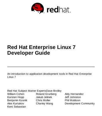 خرید و دانلود نسخه کامل کتاب Red Hat Enterprise Linux 7 Developer Guide