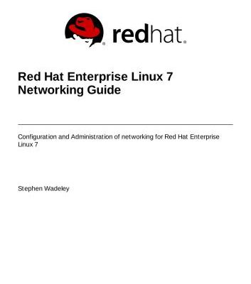 خرید و دانلود نسخه کامل کتاب Red Hat Enterprise Linux 7 Networking Guide