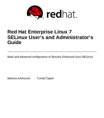 خرید و دانلود نسخه کامل کتاب Red Hat Enterprise Linux 7 SELinux User’s and Administrator’s Guide