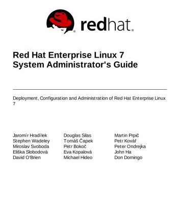 خرید و دانلود نسخه کامل کتاب Red Hat Enterprise Linux 7 System Administrator’s Guide