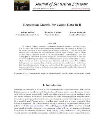 خرید و دانلود نسخه کامل کتاب Regression Models for Count Data in R + Code