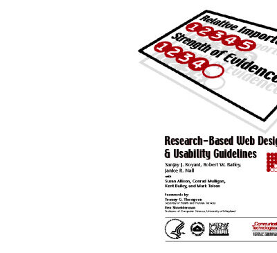 خرید و دانلود نسخه کامل کتاب Research-Based Web Design & Usability Guidelines
