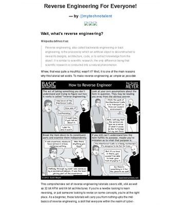 خرید و دانلود نسخه کامل کتاب Reverse Engineering For Everyone!