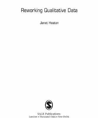 خرید و دانلود نسخه کامل کتاب Reworking Qualitative Data
