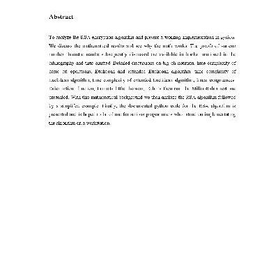 خرید و دانلود نسخه کامل کتاب RSA Encryption Algorithm in a Nut Shell