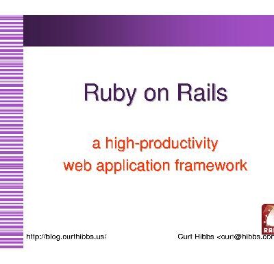 خرید و دانلود نسخه کامل کتاب Ruby on Rails – A high-productivity web application framework