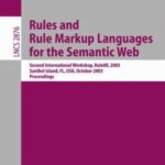 خرید و دانلود نسخه کامل کتاب Rules and Rule Markup Languages for the Semantic Web: Second International Workshop, RuleML 2003, Sanibel Island, FL, USA, October 20, 2003. Proceedings