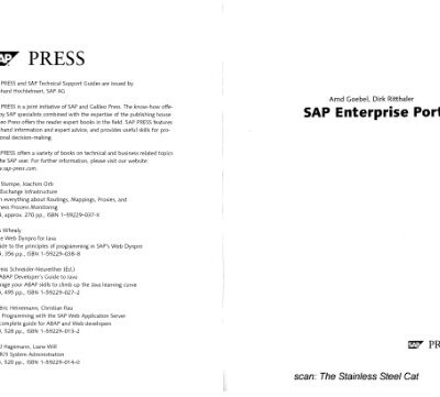 خرید و دانلود نسخه کامل کتاب SAP Enterprise Portal: Technology and Programming