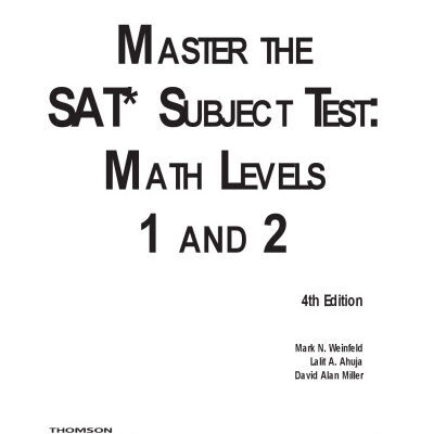 خرید و دانلود نسخه کامل کتاب SAT II Success MATH 1C and 2C 2002 (Peterson’s SAT II Success)