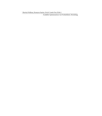 خرید و دانلود نسخه کامل کتاب Scalable Optimization Via Probabilistic Modeling: From Algorithms to Applications