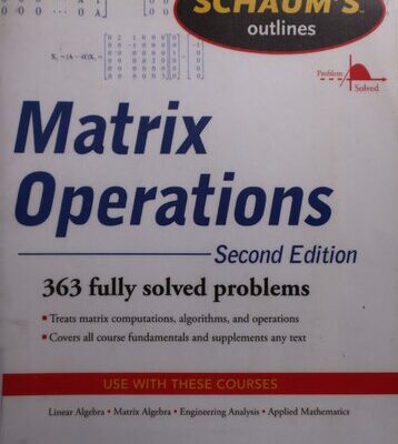 خرید و دانلود نسخه کامل کتاب Schaum’s Outline of Matrix Operations