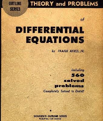 خرید و دانلود نسخه کامل کتاب Schaum’s outline of theory and problems of differential equations