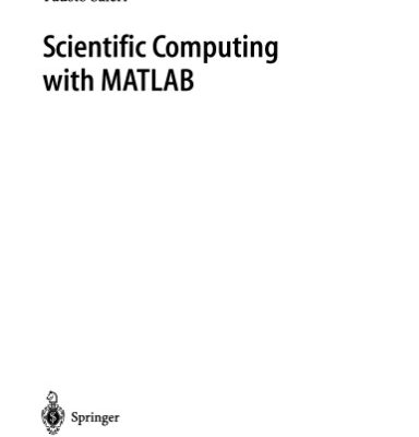 خرید و دانلود نسخه کامل کتاب Scientific Computing with MATLAB and Octave