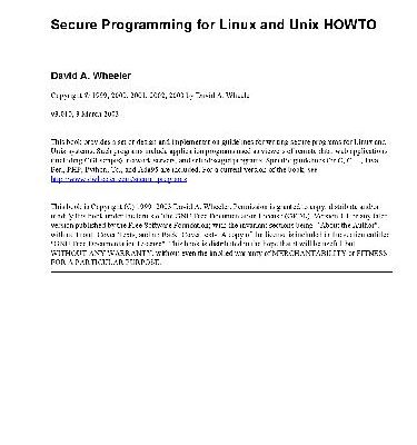 خرید و دانلود نسخه کامل کتاب Secure Programming for Linux and UNIX HOWTO