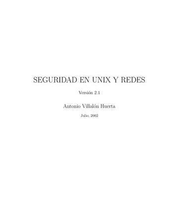خرید و دانلود نسخه کامل کتاب SEGURIDAD EN UNIX Y REDES