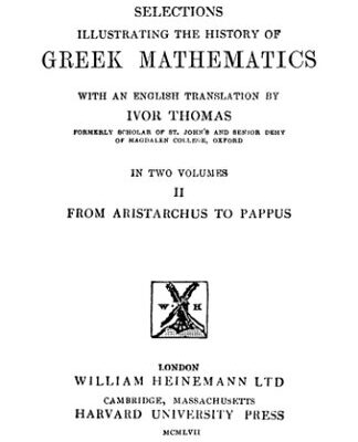 خرید و دانلود نسخه کامل کتاب Selections illustrating the history of greek mathematics. From Aristarchus to Pappus