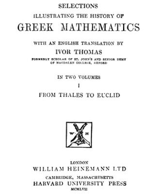خرید و دانلود نسخه کامل کتاب Selections illustrating the history of greek mathematics. From Thales to Euclid