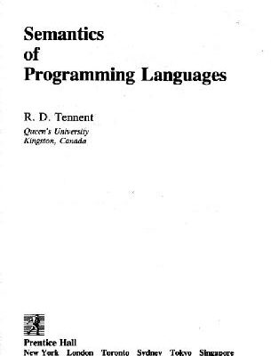 خرید و دانلود نسخه کامل کتاب Semantics of programming languages