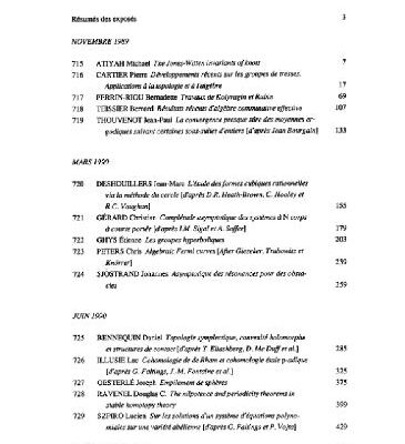 خرید و دانلود نسخه کامل کتاب Seminaire Bourbaki, 32, 1989-1990 – Exp.715-729