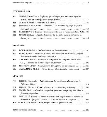 خرید و دانلود نسخه کامل کتاب Seminaire Bourbaki, 41, 1998-1999 – Exp.850-864