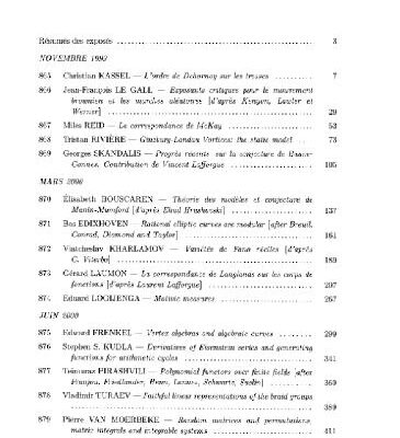 خرید و دانلود نسخه کامل کتاب Seminaire Bourbaki, 42, 1999-2000 – Exp.865-879