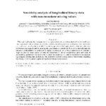 خرید و دانلود نسخه کامل کتاب Sensitivity analysis of longitudinal binary data with non-monotone missing values (2004)(en)(14s)