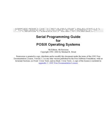 خرید و دانلود نسخه کامل کتاب Serial programming guide for POSIX operating systems
