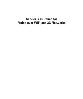 خرید و دانلود نسخه کامل کتاب Service Assurance for Voice over WiFi and 3G Networks