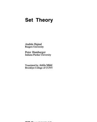 خرید و دانلود نسخه کامل کتاب Set Theory