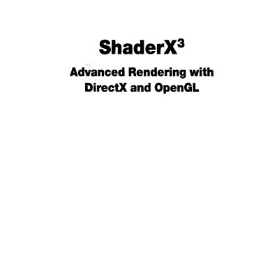 خرید و دانلود نسخه کامل کتاب Shaderx3: Advanced Rendering with Directx and OpenGL