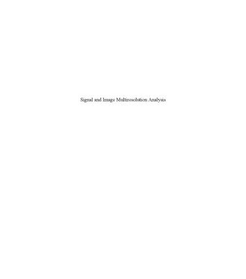 خرید و دانلود نسخه کامل کتاب Signal and Image Multiresolution Analysis