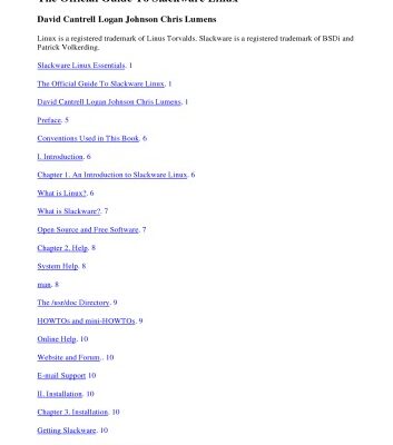 خرید و دانلود نسخه کامل کتاب Slackware Linux Essentials