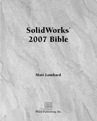 خرید و دانلود نسخه کامل کتاب SolidWorks 2007 Bible
