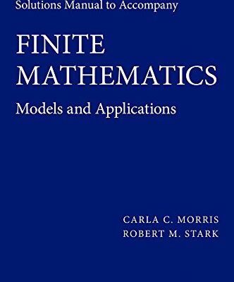 خرید و دانلود نسخه کامل کتاب Solutions Manual to accompany Finite Mathematics: Models and Applications