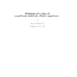 خرید و دانلود نسخه کامل کتاب Solutions of a class of superlinear indefinite elliptic equations