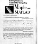خرید و دانلود نسخه کامل کتاب Solving Probs in Sci. Computing Using Maple, Matlab