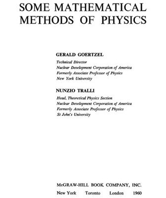 خرید و دانلود نسخه کامل کتاب Some mathematical methods of physics