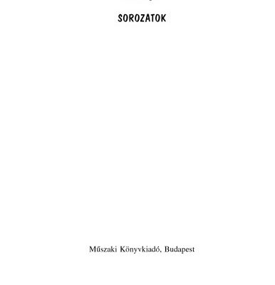 خرید و دانلود نسخه کامل کتاب Sorozatok