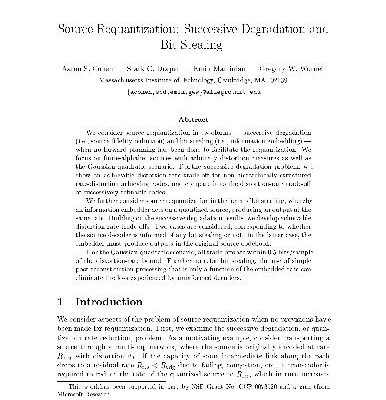 خرید و دانلود نسخه کامل کتاب Source Requantization Successive Degradation and Bit Stealing