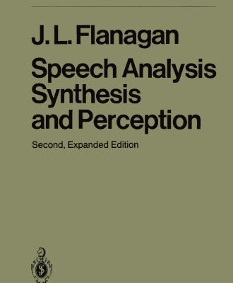 خرید و دانلود نسخه کامل کتاب Speech Analysis Synthesis and Perception
