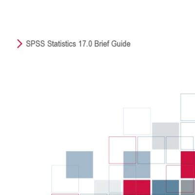 خرید و دانلود نسخه کامل کتاب SPSS Statistics 17.0 Brief Guide